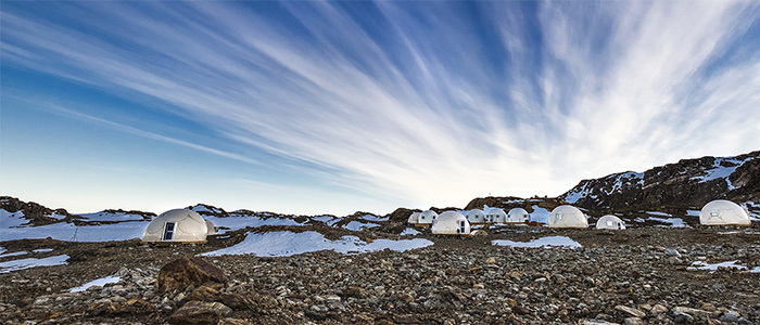 プライベートジェットで行く南極大陸9日間フイッチャウェイキャンプ地
